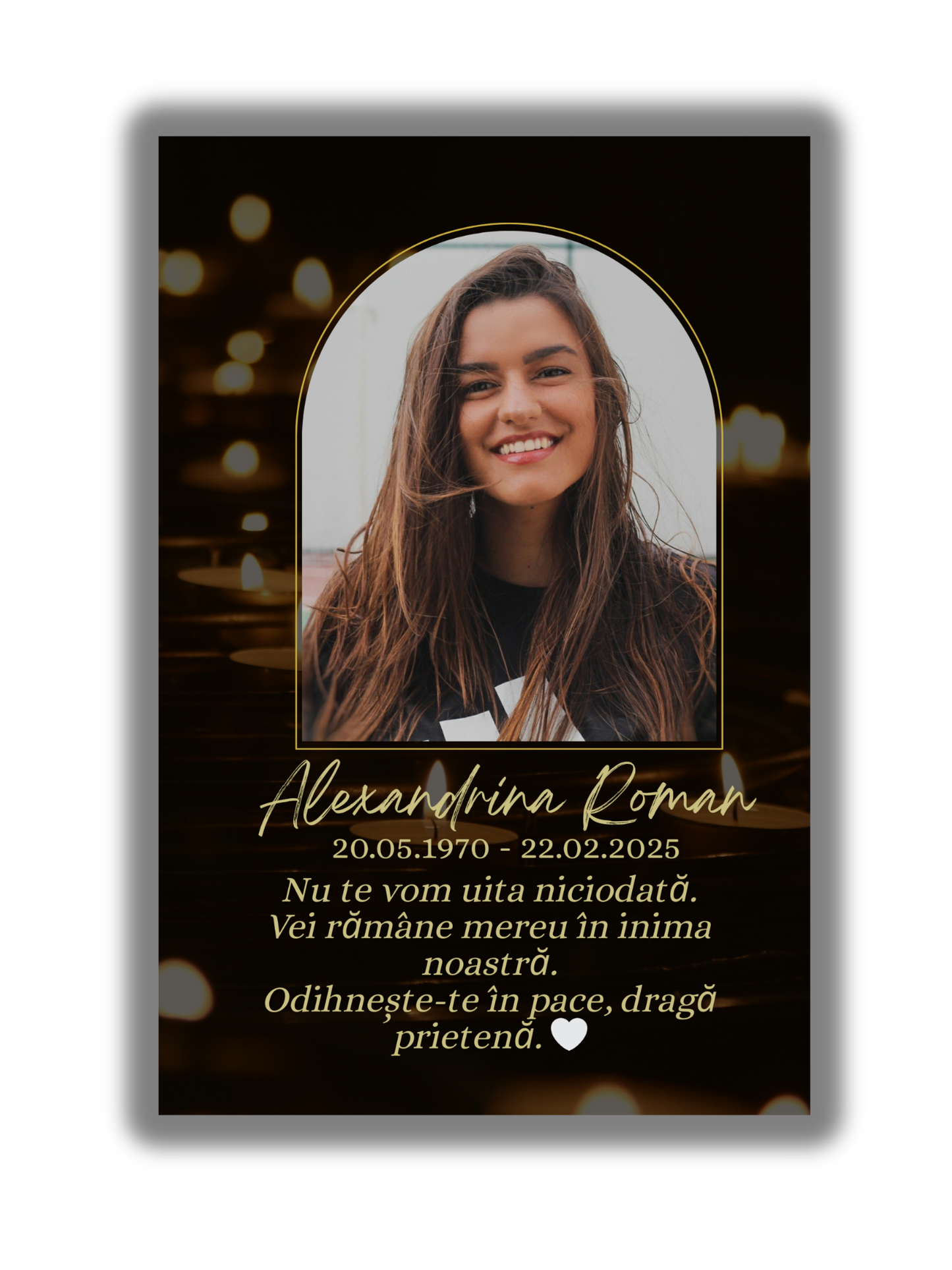 Tablou Canvas Personalizat IN MEMORIA